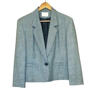 Vintage Pendleton Womens Houndstooth Blazer Size 10 Wool Preppy Old Money